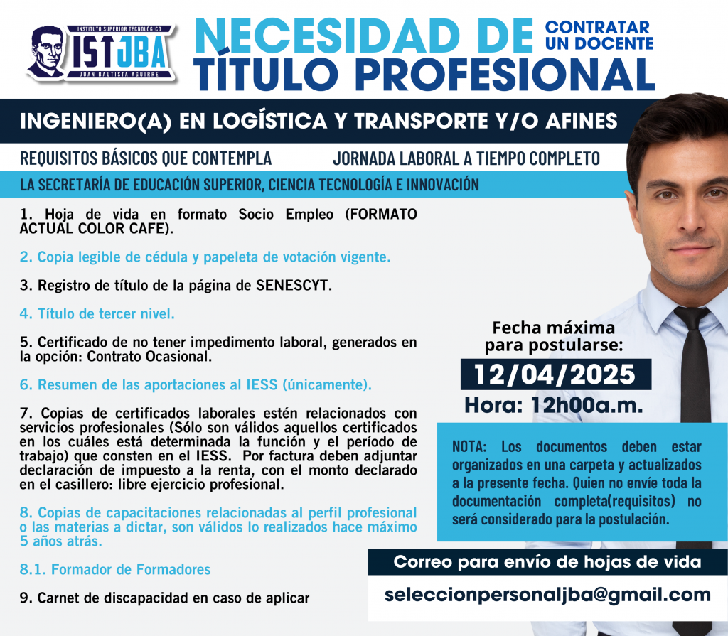 ING. EN LOGISTICA Y TRANSPORTE